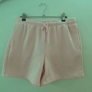 Starfit sweatpant shorts, baby pink, never worn as they did not fit, no tag